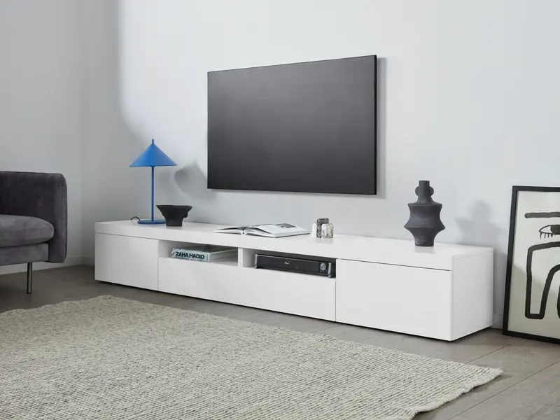 Porta TV ESSENTIAL 240 cm 3 ante a ribalta | Web Furniture
