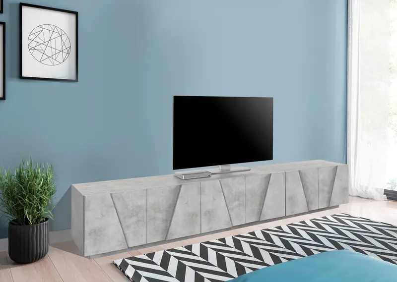 Porta tv PING 240 cm 6 ante battenti