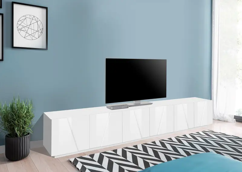 Porta TV PING 240 cm 6 ante battenti | Web Furniture