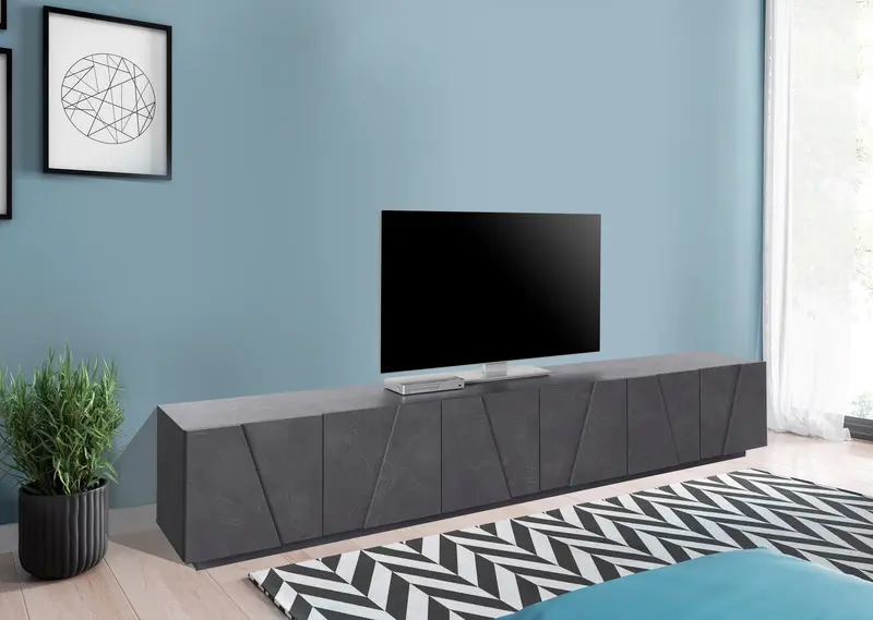 Porta tv PING 240 cm 6 ante battenti