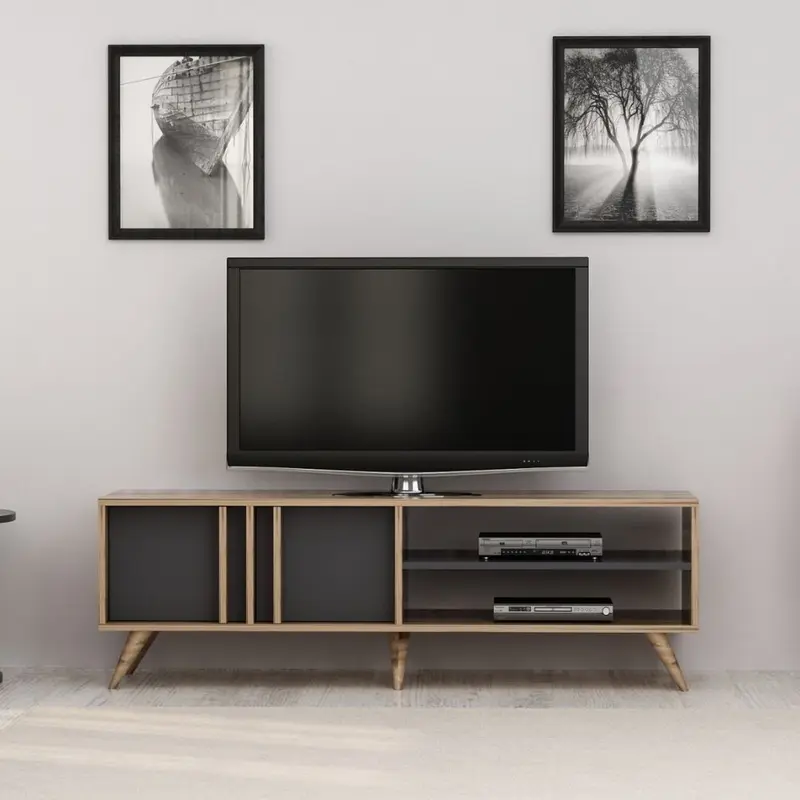 Porta Tv Rilla 150 noce antracite