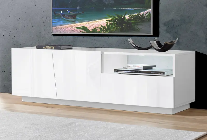 Porta tv VEGA 150 cm 2 ante battenti + 1 cassetto