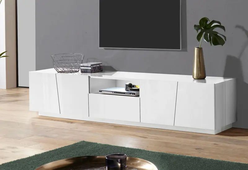Porta tv VEGA 220 cm 4 ante battenti + 1 cassetto