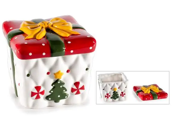 Portabiscotti pacco natale