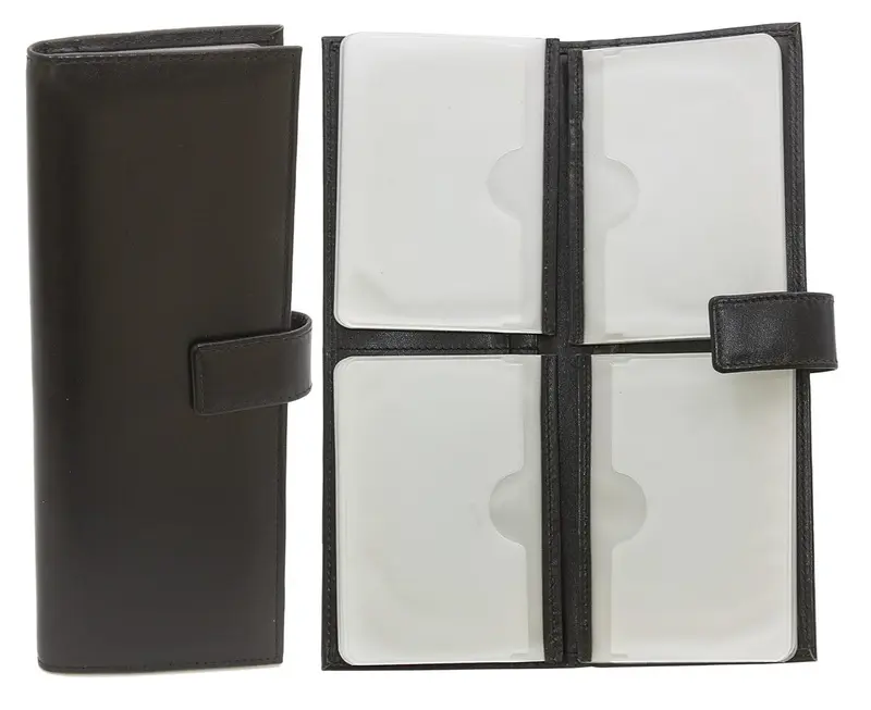 Portacarte nero 8x21