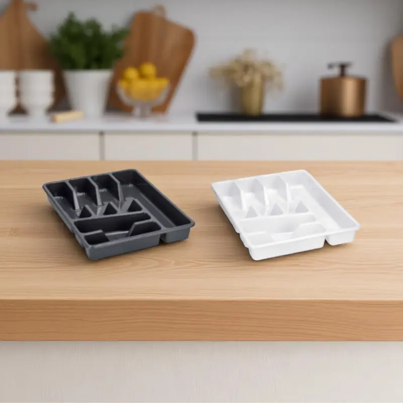 Portaposate in plastica con 6 scomparti – 2 colori assortiti