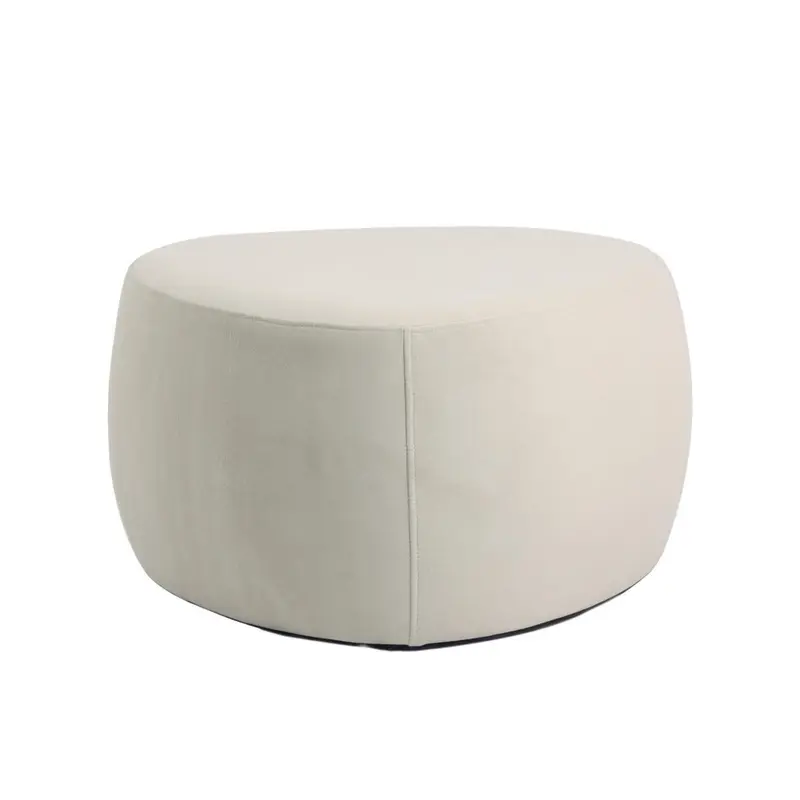 Pouf triangolare bianco "Emma" 60X60H33