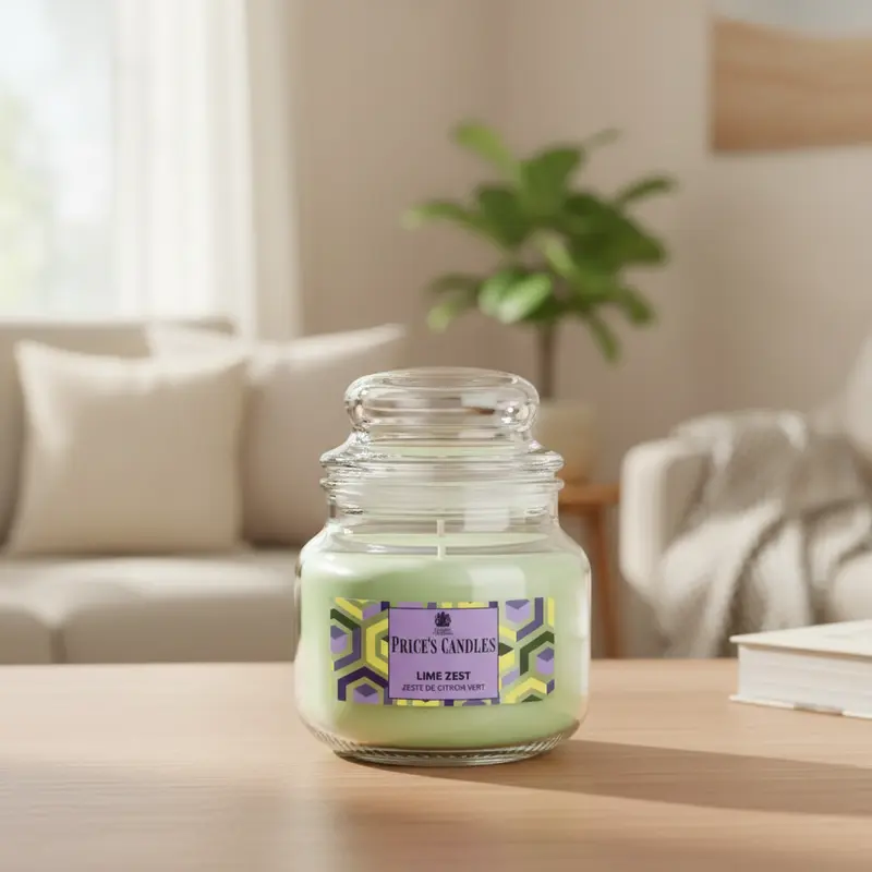 Price’s Candles Lime Zest – Candela Profumata in Giara Piccola 100 g