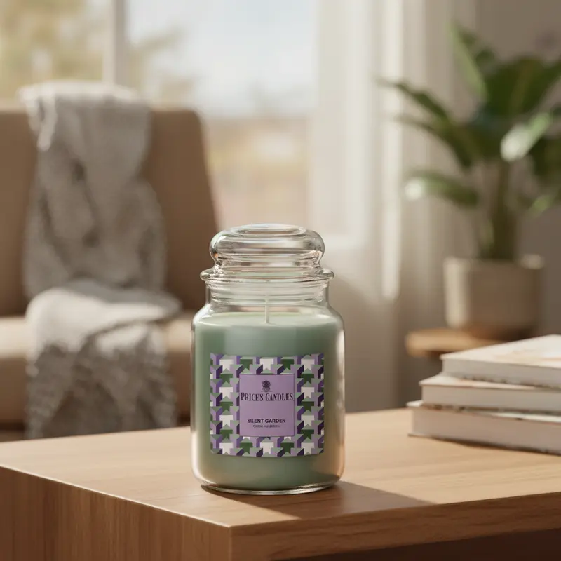 Price’s Candles Silent Garden – Candela Profumata in Giara Grande 560 g