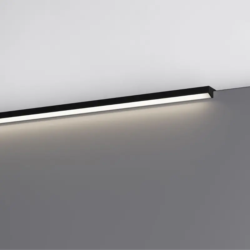 Profilo illuminazione LED Walk bagno 1000 mm nero opaco