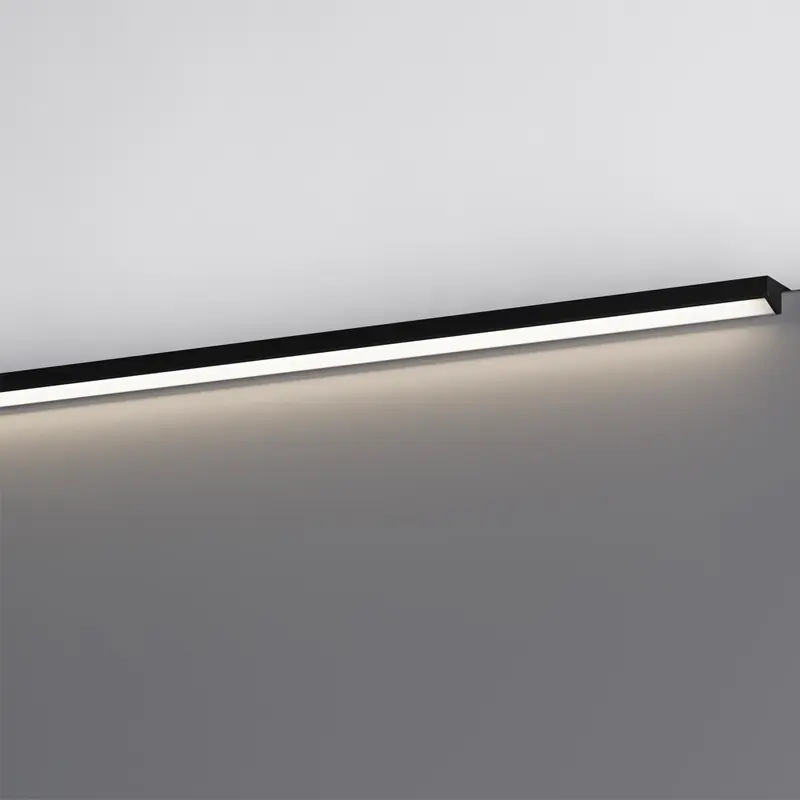 Profilo illuminazione LED Walk bagno 600 mm nero opaco