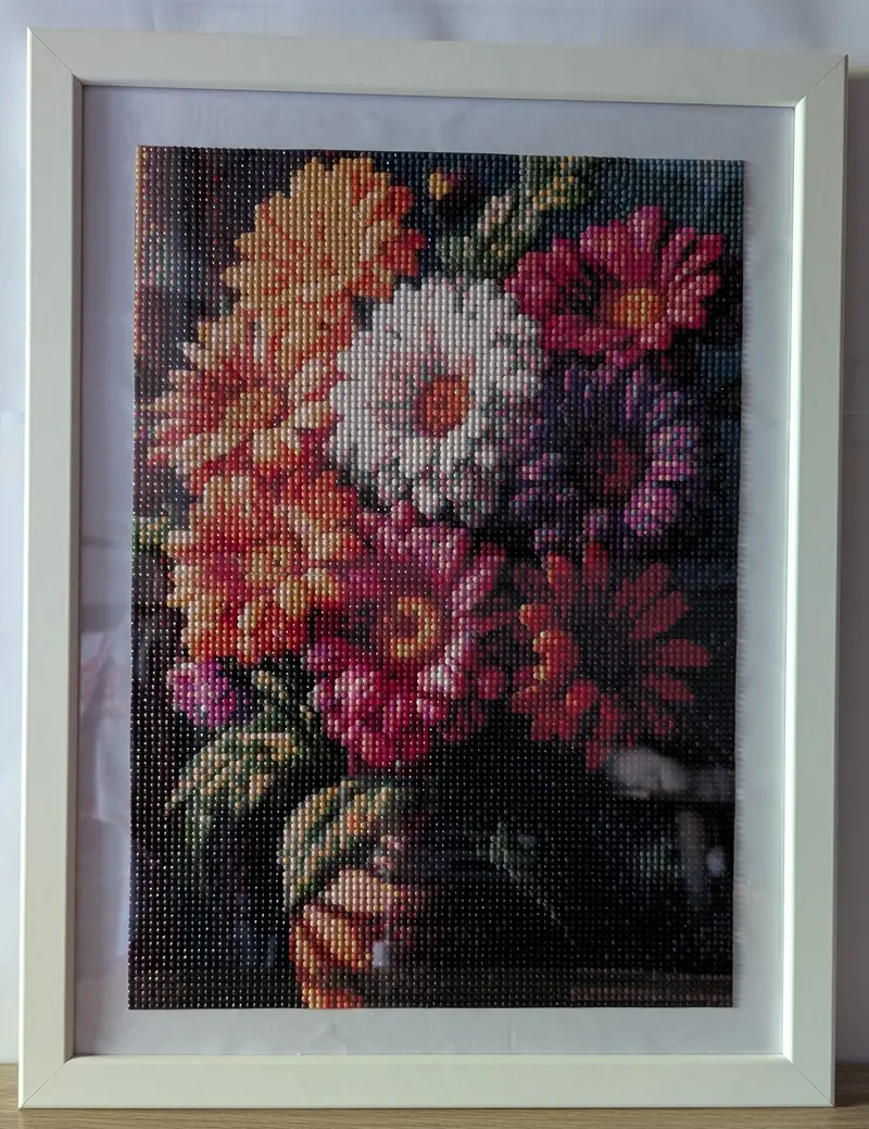 Quadro floreale in diamond painting