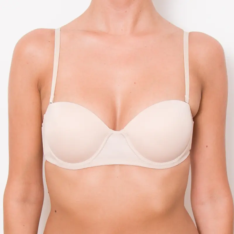 Reggiseno a balconcino con spalline removibili - Fascia Pura
