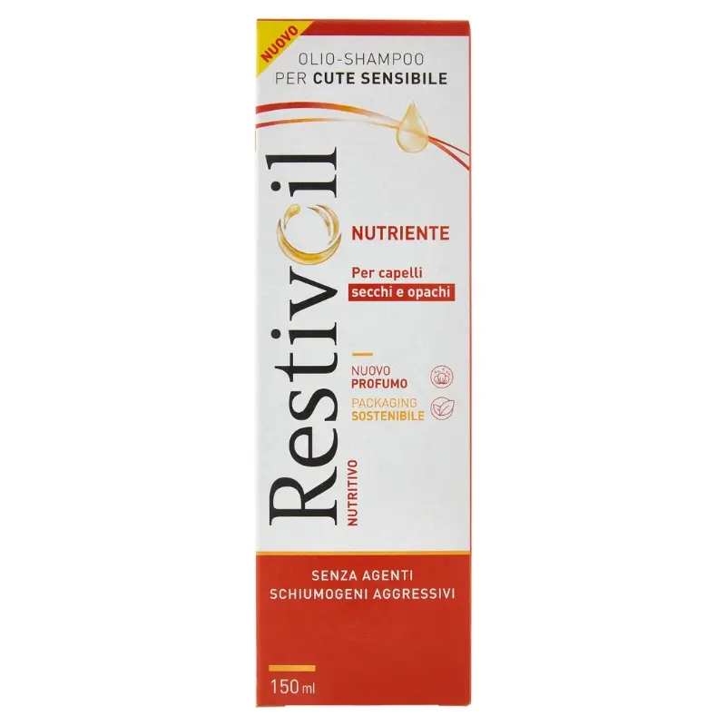 RESTIVOIL OLIO-SHAMPOO 150ML NUTRITIVO NUTRIENTE CAPELLI SECCHI E OPACHI
