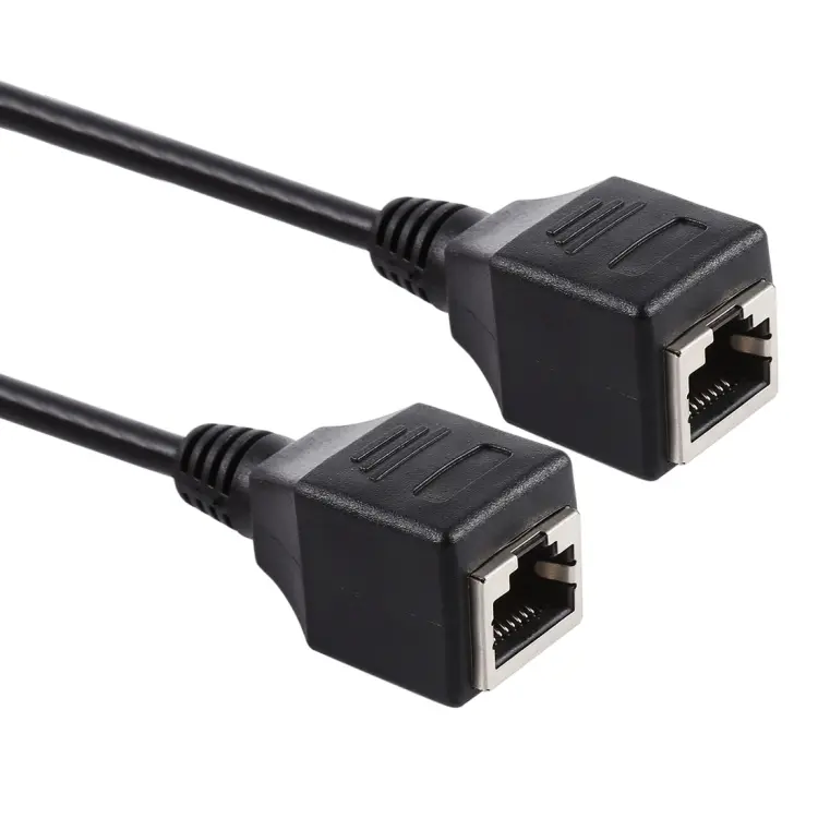 RJ45 Female to Female Ethernet LAN Network Extension Cable Cord, Cable Length