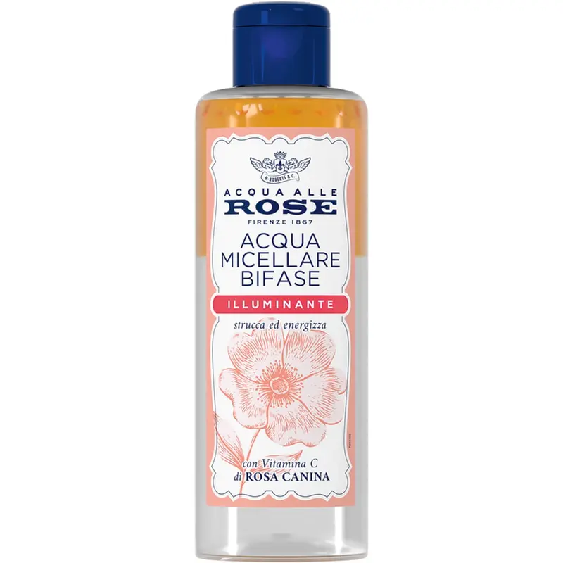 ROBERTS ACQUA ALLE ROSE ACQUA MICELLARE BIFASE 200ML ILLUMINANTE CON VITAMINA C DI ROSA CANINA