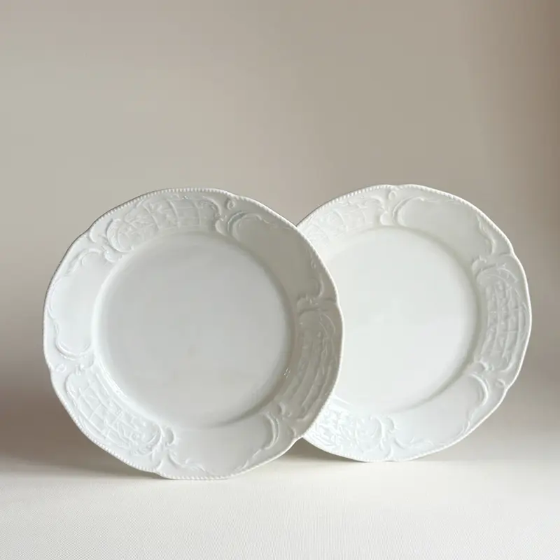 Rosenthal Sanssouci Ivory Dessert Plates | Set of 2 · 21 cm