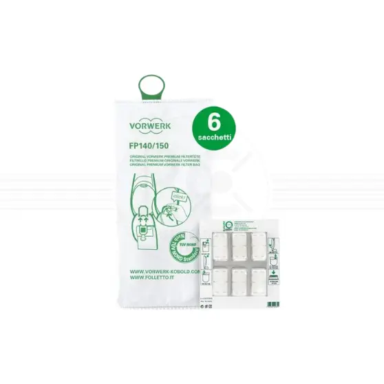 Sacchetti Originali VK140 - VK150 + 6 Dovina