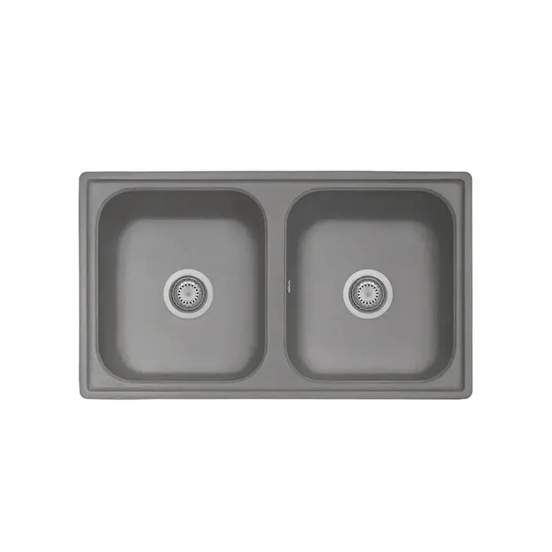 Samet Lavello 86x50 2 vasche Granitovero862vcrp croma