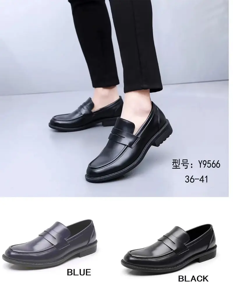 Scarpe elegante da uomo senza chiusura nero