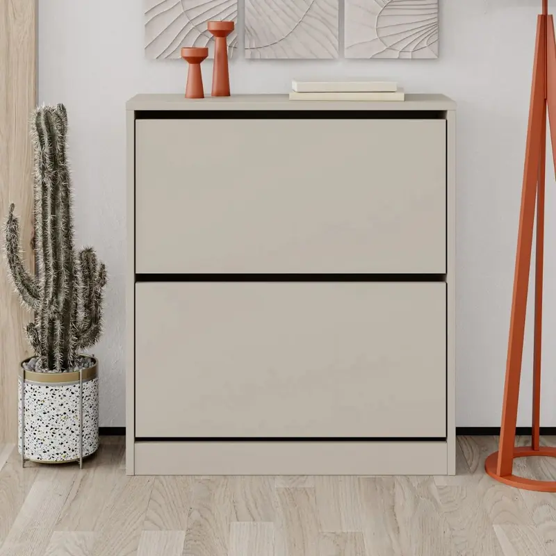 Scarpiera SHC520SAND due ante a ribalta cashmere