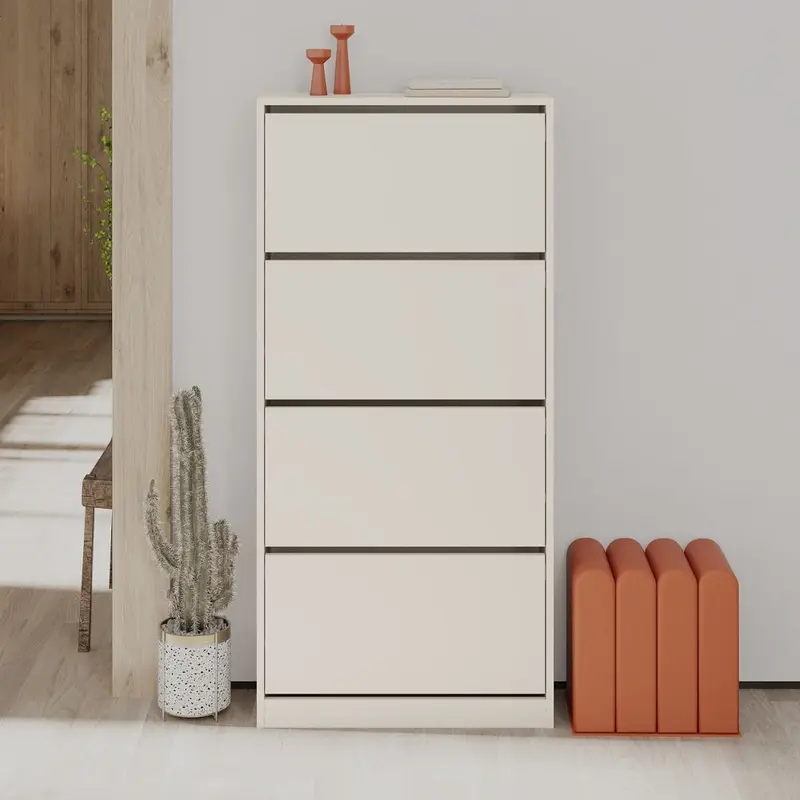 Scarpiera SHC540SAND quattro ante a ribalta cashmere