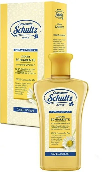 SCHULTZ LOZIONE SCHIARENTE 200ML CAPELLI CHIARI 100% CAMOMILLA BIO