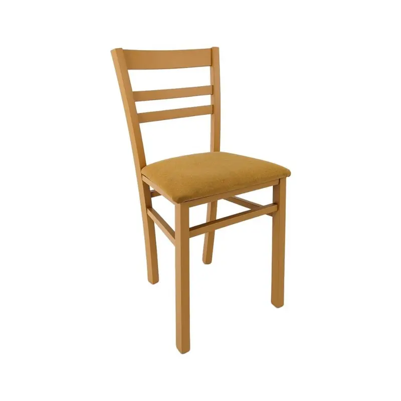 Sedia Cromica in legno colore mango set 2 pezzi