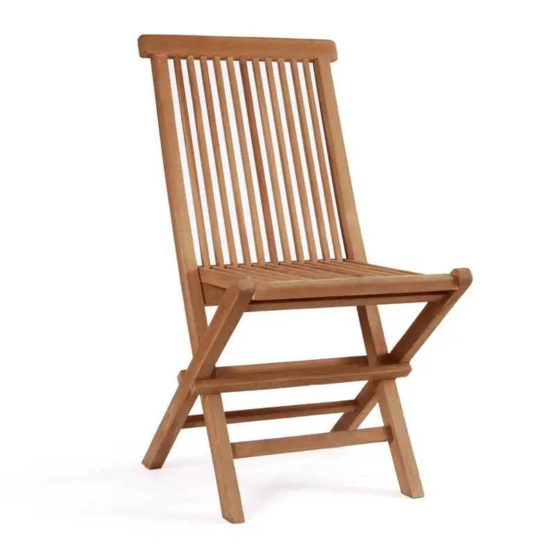 Sedia pieghevole in teak 46X65H93