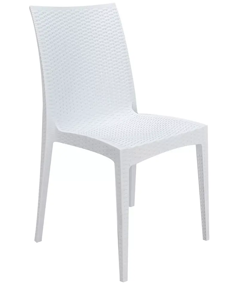 Sedia Rattan Bistrot colore bianco