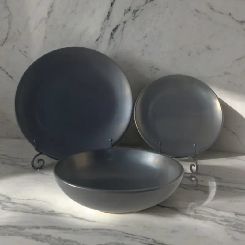 Servizio Piatti Stoneware 18 pezzi