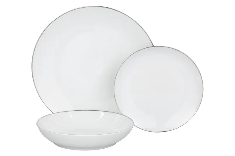 Set 18 piatti Poesia Bianco