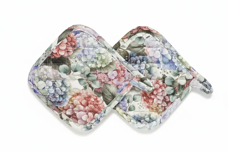 Set 2 Presine Ortensie Brandani – Accessori Cucina Floreali Coordinati