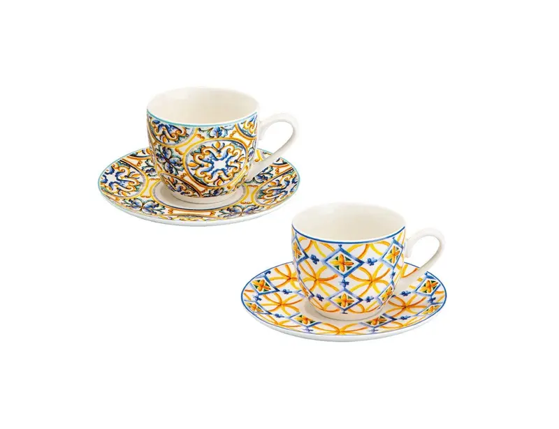 Set 2 Tazzine da Caffè Brandani Medicea – New Bone China – Eleganti e Raffinate