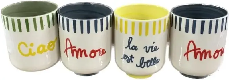 Set 6 Bicchierini Casa Amor Assortiti 240H&H
