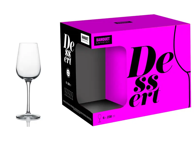 Set 6 Calici Vino e Dessert Leona – 230 ml