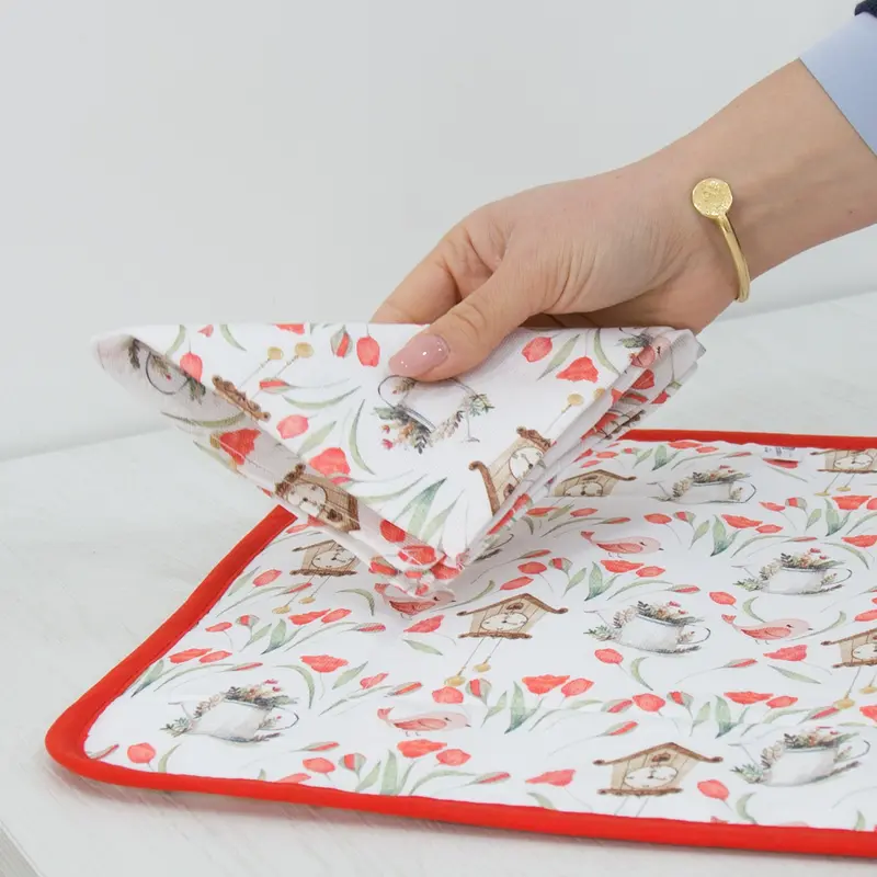 Set colazione con tovagliolo - Tovaglietta Cucù