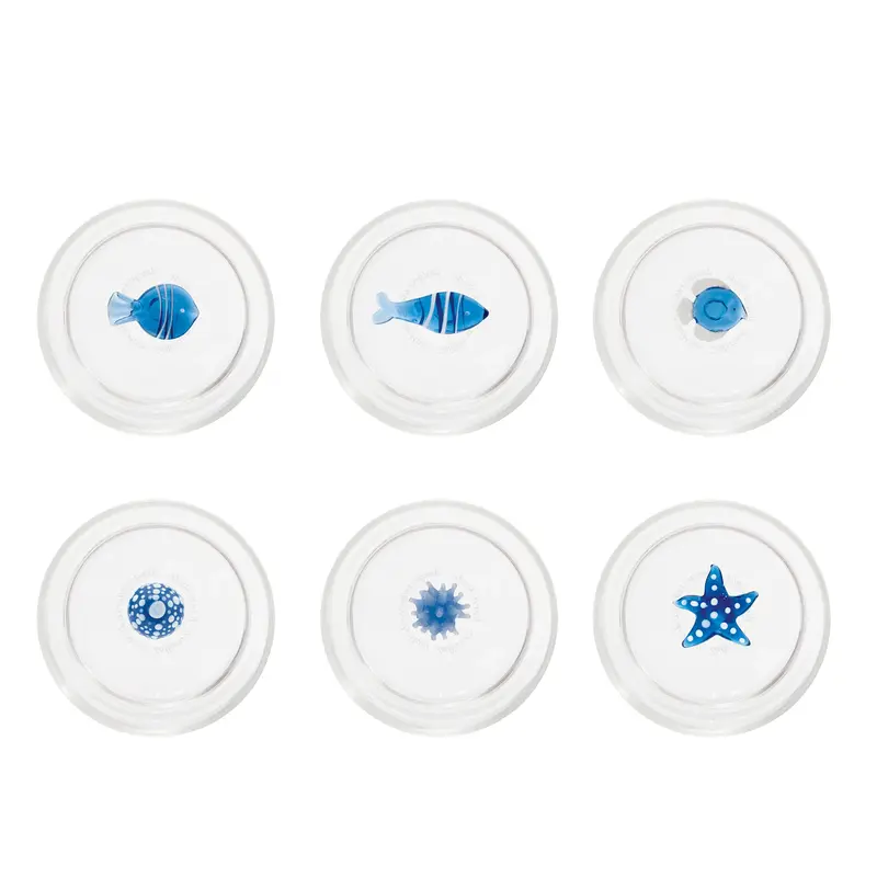 Set da n° 6 Bicchieri acqua tumbler TECA MARE originali Zafferano