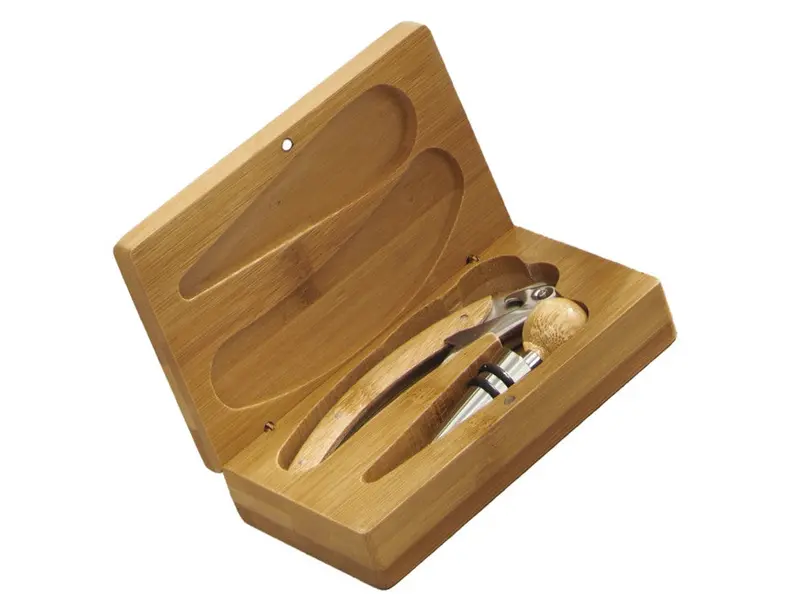 Set Degustazione Vino Brandani 2 Pezzi – Cofanetto Bamboo