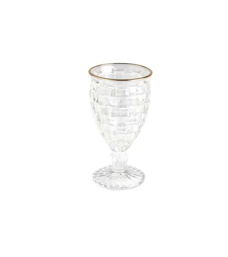 Set sei calici vino filo oro h 16 cm new paris