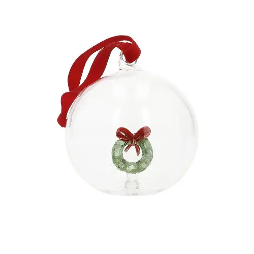SFERA CHRISTMAS GHIRLANDA INTERNI VETRO BOROSILICATO