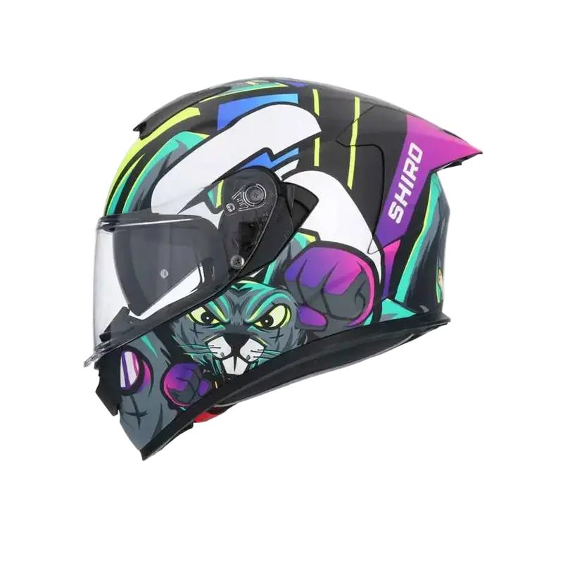 Shiro - Casco integrale Raptor crazy rabbit multicolore XL