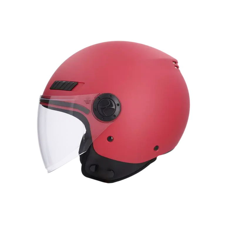 Shiro - Casco jet Kioto rosso matt L