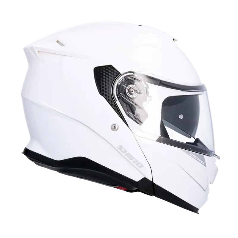 Shiro - Casco modulare Discover bianco perla XL