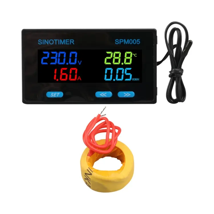 SINOTIMER SPM005 AC Digital Display Voltage Current Power Electricity Multifunctional Monitoring Meter, Specification