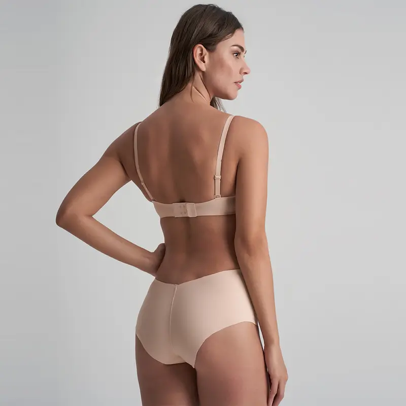 Slip senza cuciture scollato sul retro - Low Back Mid Waist Brief