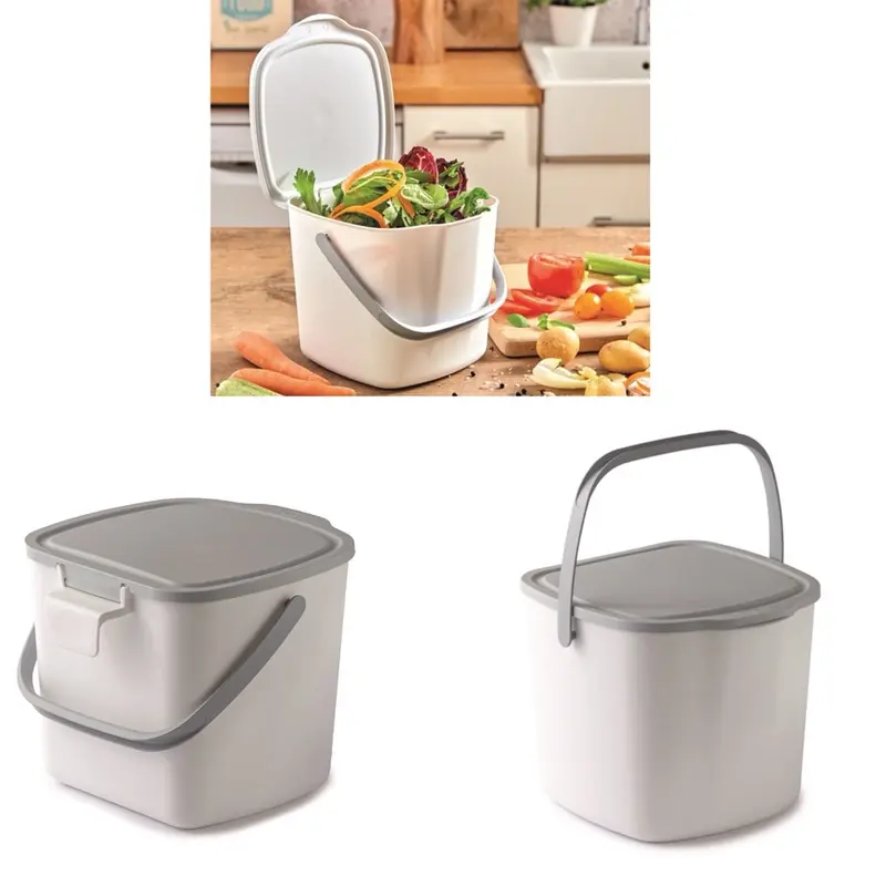 SNIPS PATTUMIERINA DA CUCINA BIANCA LT.3 CON MANICO CM.20,5X18,5X16,7