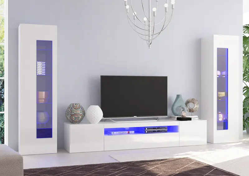 Soggiorno DAIQUIRI con porta TV e 2 vetrine