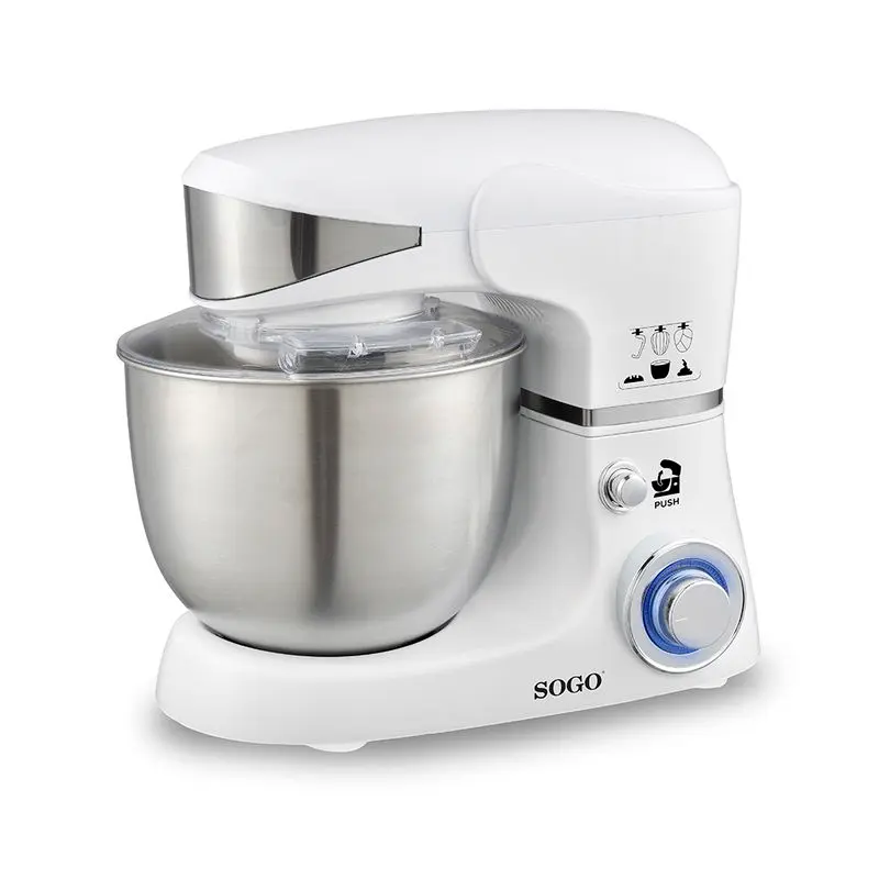 SOGO Impastatrice e frullatore 3-in-1 - ciotola girevole 6l - 1200w