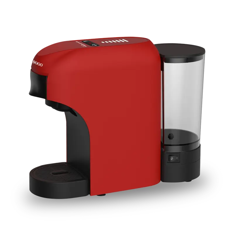 SOGO Macchina da caffè 4-in-1 multi-capsule - 20 bar - rosso/nero